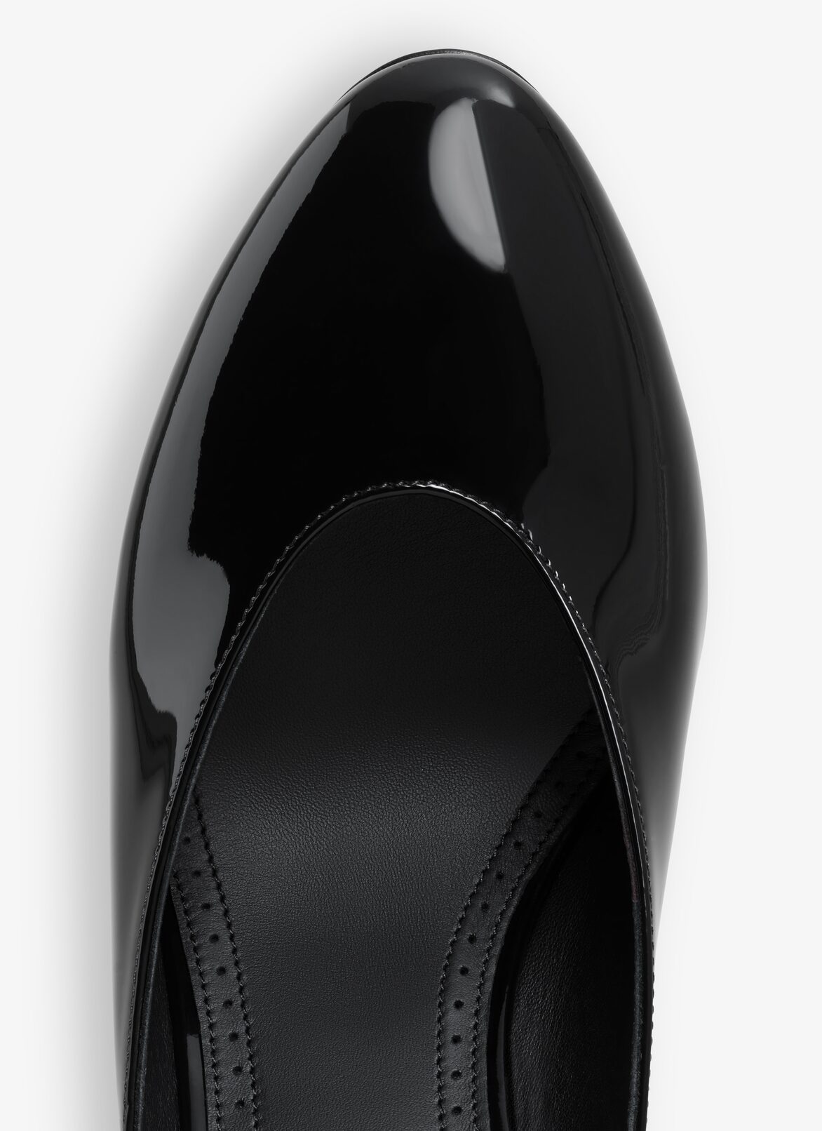 DECOLLETE MULES IN PATENT CALFSKIN ALAÏA BLACK DECOLLETE MULES IN PATENT CALFSKIN